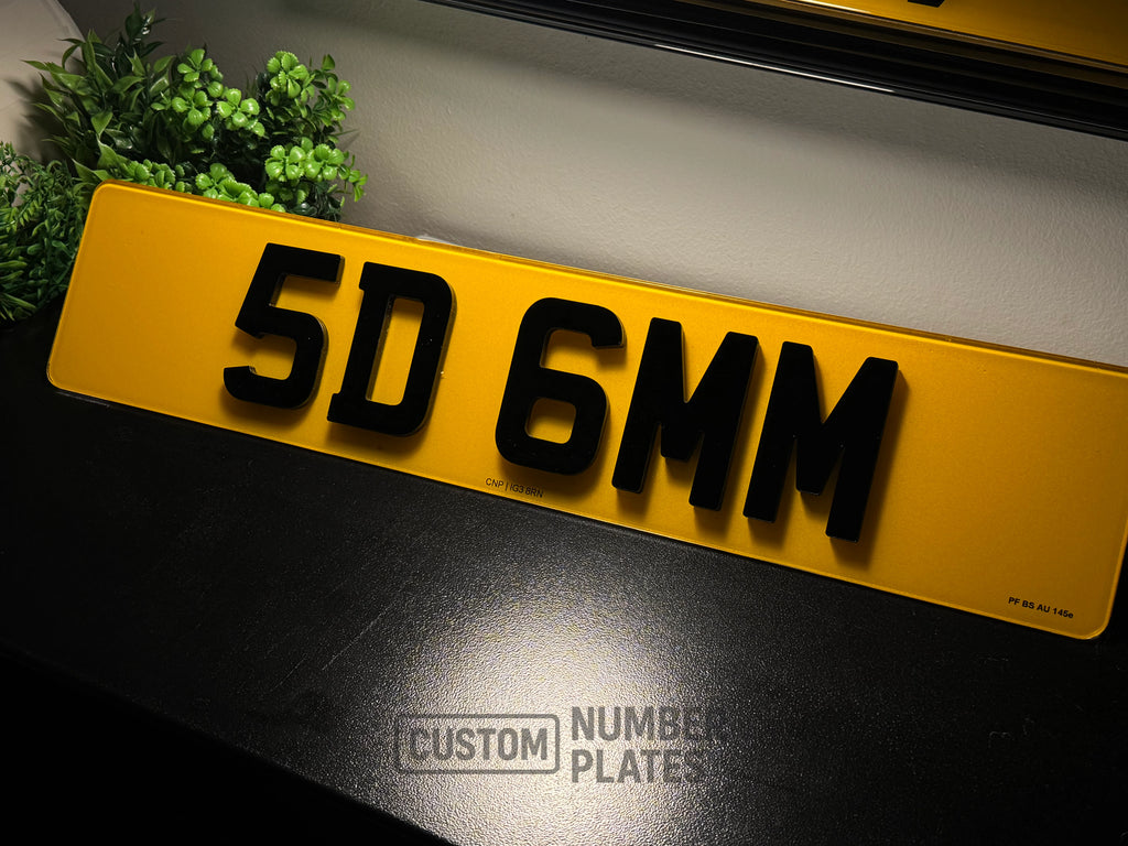 5d number plate