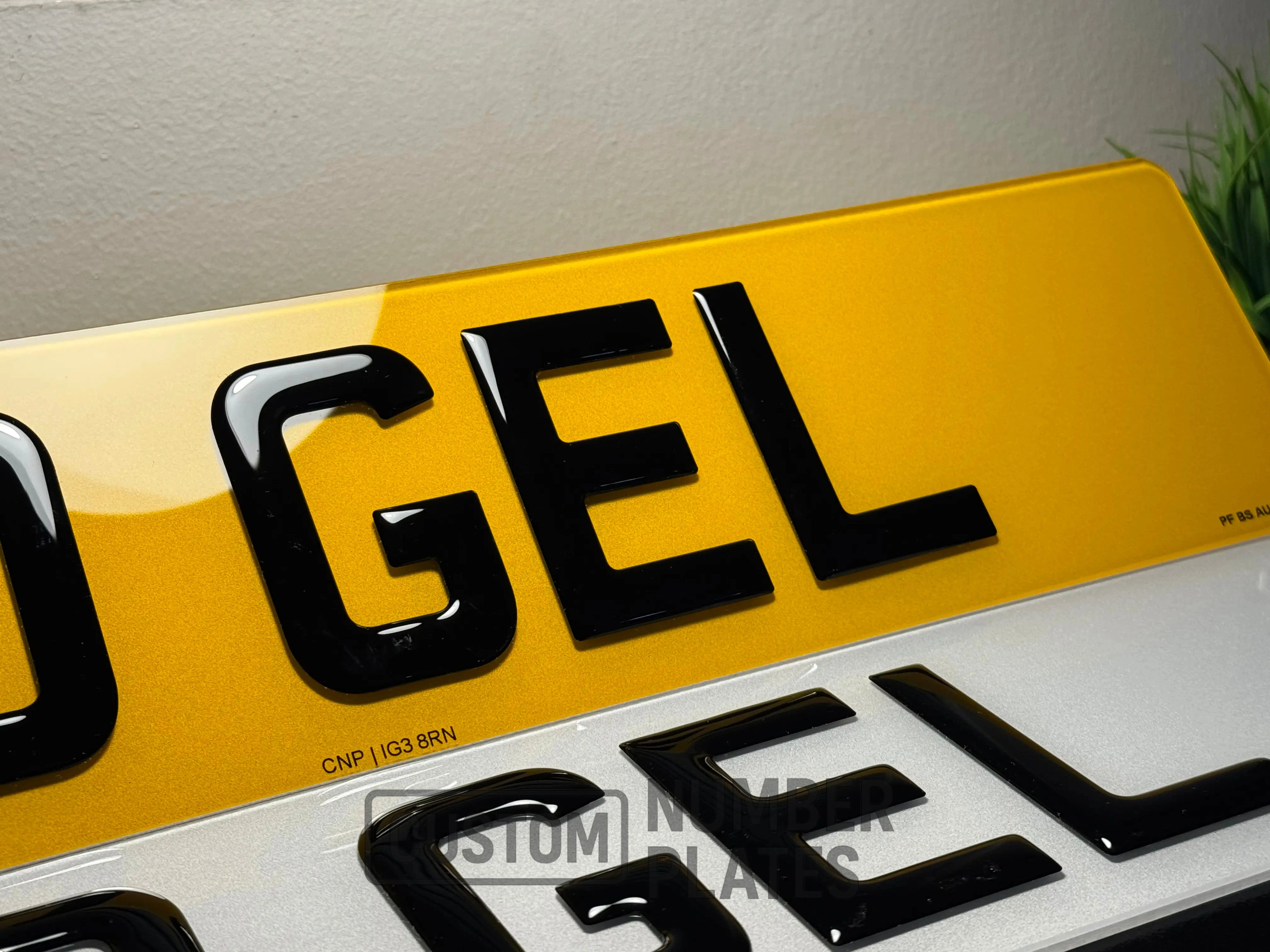 3D Gel Number Plate