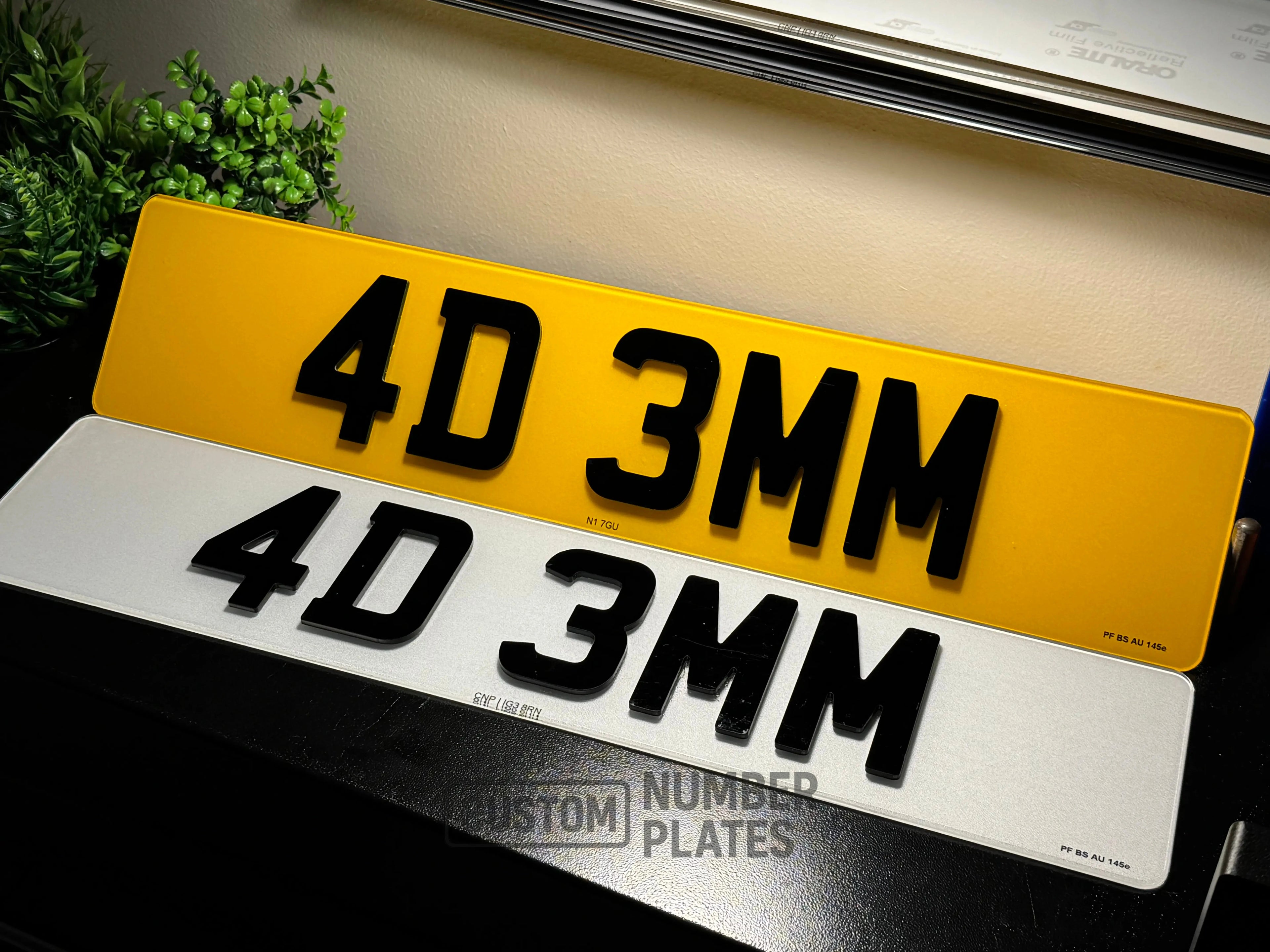 4d number plate