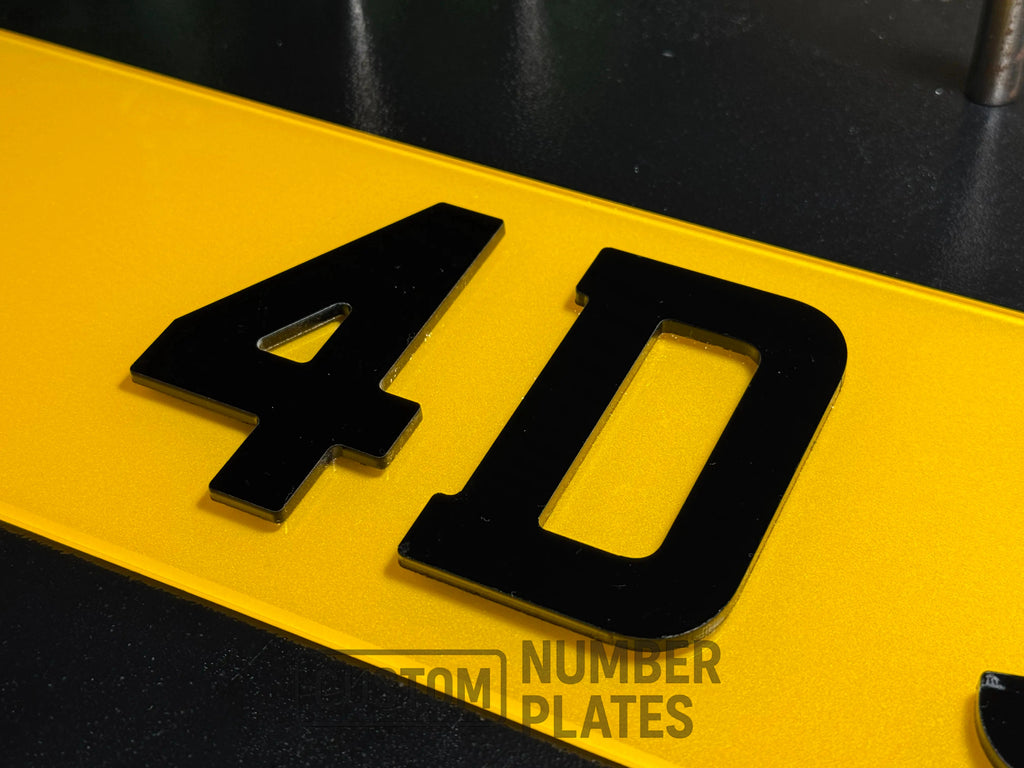 4d number plate