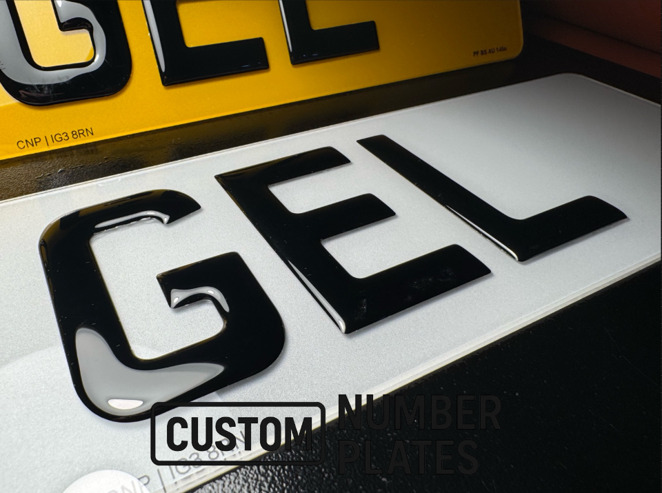 3D Gel Number Plate